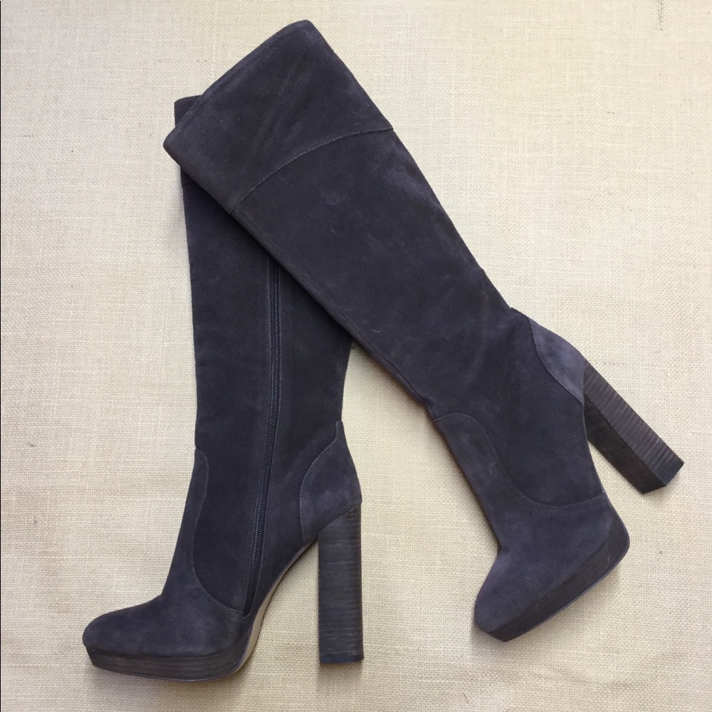 BCBG Maxazaria Charlize Brown Suede Tall Boot